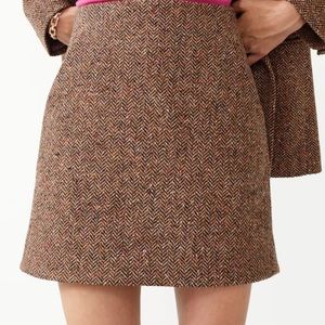 & OTHER STORIES Houndstooth Tweed Mini Skirt